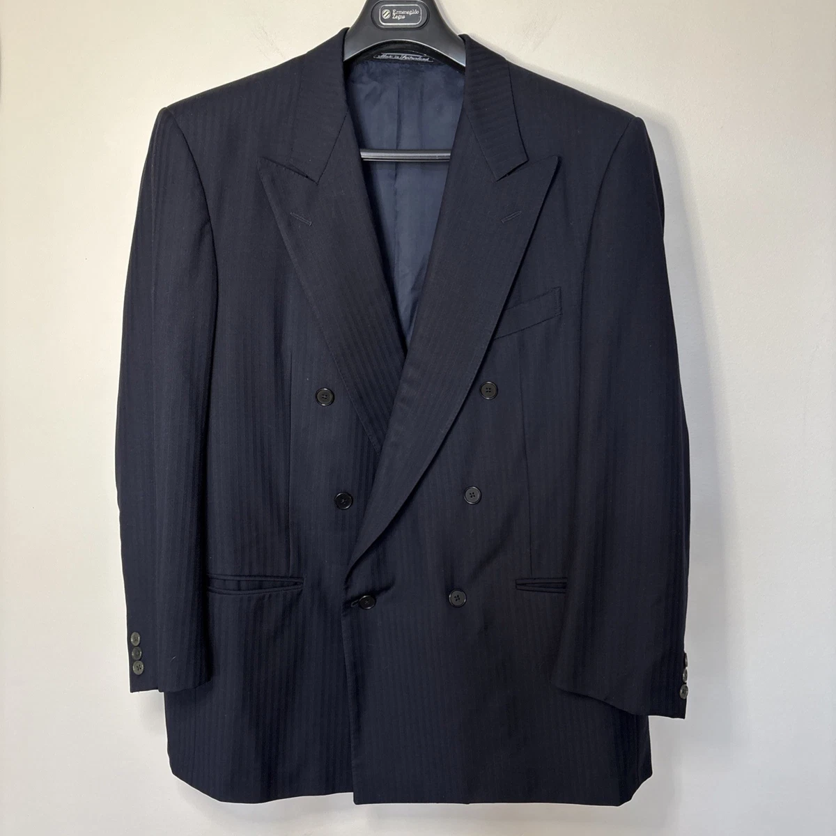 Ermenegildo Zegna Blue Double-Breasted Suits & Blazers for Men for