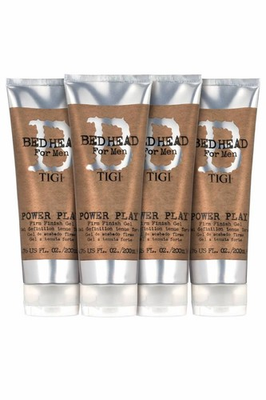 #ad PACK OF 4 TIGI Bed Head For Men Power Play Firm Finish Gel 6.76 Oz $34.99