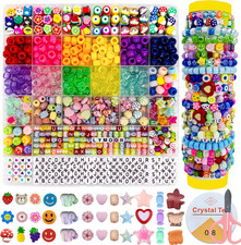 LYMOOR Pony Beads for Bracelet Making Kit, Kandi Bead, Jewellery Making Kits for