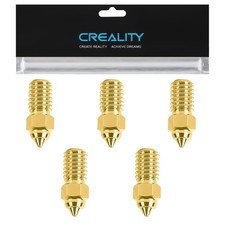 Official Ender 3 V3 SE Nozzle 0.4mm Five Pack High Speed M6 Brass Nozzles Set