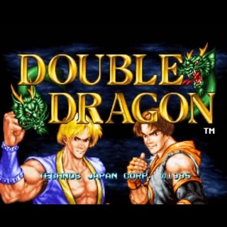 Used Double Dragon Arcade Game Cartridge SNK Neogeo Jamma 1995