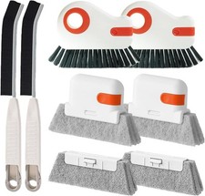 "Window Sill Cleaner Tool Hard Bristle Crevice Cleaning Brush Multifunctional 8P