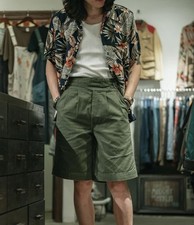 British Army Gurkha Bermuda Shorts - Olive Non Stock Mfg. Co. Sz 6/Medium