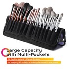 Byootique Makeup Brush Holder Bag Foldable Cosmetic Case ForgetMeNot Purple — photo 5