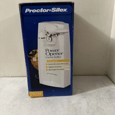 VTG Proctor Silex Electric Can Opener 75224 – White – EX In Box