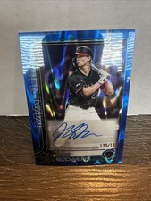 KYLE STOWERS 2025 TOPPS CHROME UPDATE SERIES BLUE RAYWAVE AUTO /150 Q3967