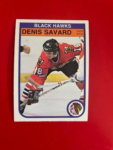 1982-83 O-Pee-Chee set break #73 Denis Savard - Chicago Black  Hawks NRMT