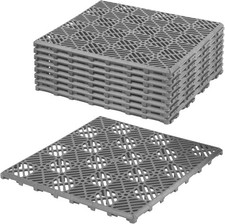 Non-Slip 9pc Garden Path Tiles – Easy Assembly Weatherproof Outdoor Solution