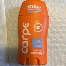 Carpe Antiperspirant Underarm Lotion FRESH POWDER 1.76 NEW SEALED