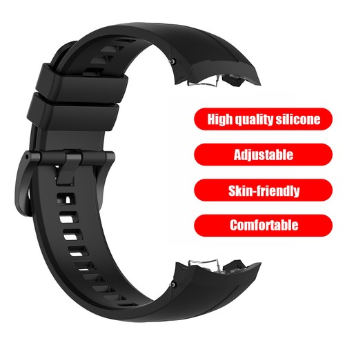 Silicone Watch Band Smart Bracelet Wrist Strap for Honor GS Pro (Black) - Zdjęcie 4 z 12
