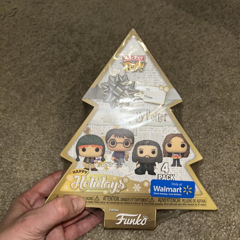 Harry Potter Holiday Pocket POP! Harry, Ron, Hermione, & Hagrid  4-Pack