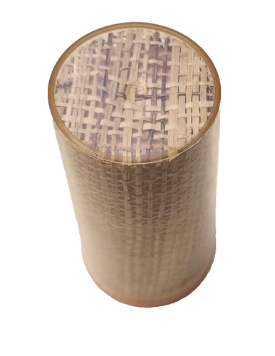 60er Jahre MCM rosa Raffia Sackleinen Trinkgeschirr 1 Becher sauber. Keine Risse. Ersatz!? - Bild 3 von 6