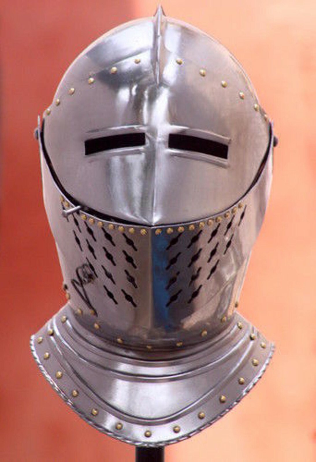 SCA 18GA Medieval Armet Helmet Knight Reenactment Combat Tournament Gift
