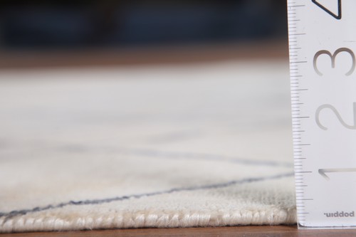 Modern Handmade Luxury Hand-Knotted Moroccan Wool Accent Rugs 5x8 ft - Picture 18 of 18