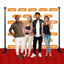 Tension Fabric Backdrop and Repeat Trade Show Backdrop （Banner only）