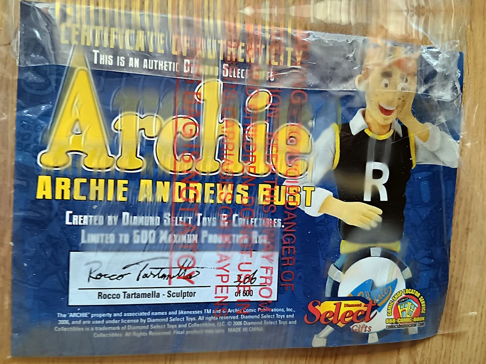 Archie - Busto/Figura Edición Limitada - Diamond Select Foto 2 de 4