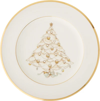Noritake Palace Christmas Gold Holiday Accent Plates Set of 4