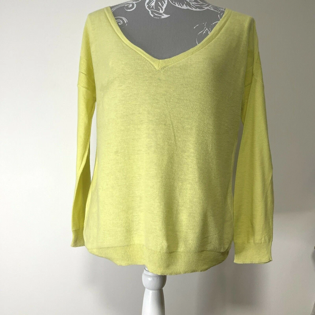 French connection yellow sweater sale