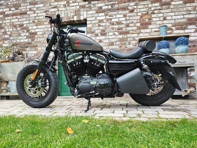 Sac De Moto Clean Blackline Noir Compatible Avec Forty-Eight Harley ORLETANOS - Photo 1/4