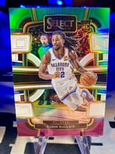 2023-24 Cason Wallace Panini Select Green/White/Purple Prizm Rookie Card #88. rookie card picture