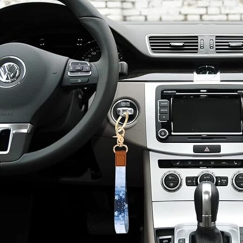 🆕 Armband Schlüsselanhänger Schlüsselanhängsel Halter Handgelenk Schlüsselband für Schlüssel SCHNEEMUSTER - Bild 3 von 6