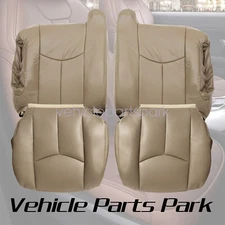 For 2003-2006 Chevy Silverado GMC Sierra Driver Passenger Seat Cover Tan #522