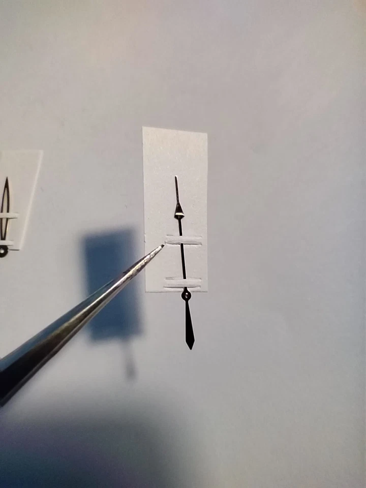 BELL & ROSS-126XL-JEU D'AIGUILLES COMPLET (X5)-OR ROSE/NOIRES SUPERLUMINOVA- NOS - Image 4 of 4