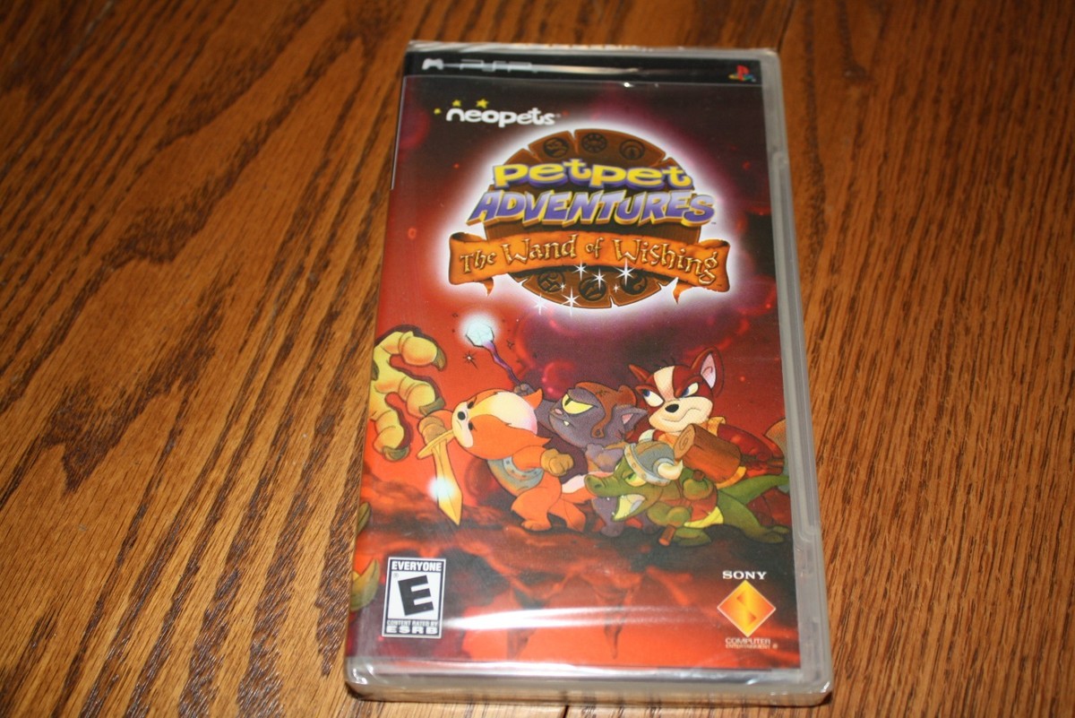 Neopets Pet Pet Adventures The Wand of Wishing PSP UMD NEW