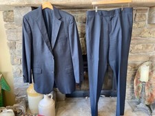 Hugo Boss Current Pasolini/Movie Black 2-Button Super 100's Wool Suit 42LElegant