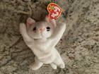 TY 1995 FLIP the White Cat with a SNORT SWING TAG!!! — photo 3
