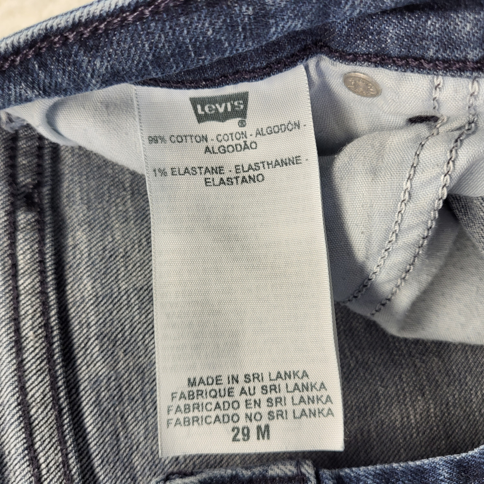 Levi's Demi Curve Jeans Womens 8 /29 Blue Mid Rise Slim Skinny Leg Denim Red Tag thumbnail 12