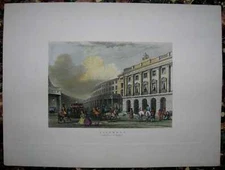 ca.1840 Woods print QUADRANT, REGENT STREET, LONDON