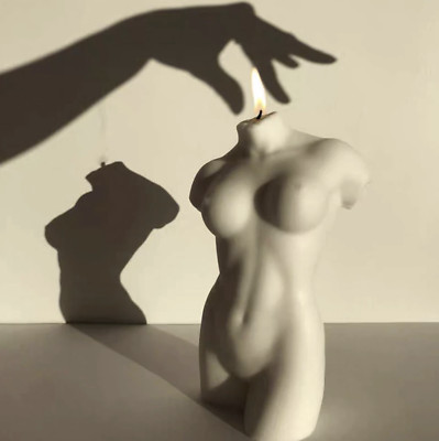 Body Nude Female Torso Candle Making Thick Sculpture Candle Silicone Mould DIY