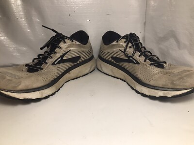 Brooks Ghost 12 Men\'s Running Shoes Sneakers Size 12 1103161D175 Cushion Neutral Brooks Ghost 12 White Black Men main image 3