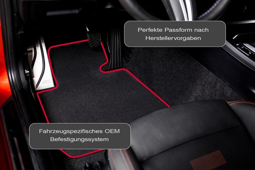 Tappetini doppia cucitura adatti per Toyota Aygo 1 I anno 2005-2014 - Foto 9 di 9