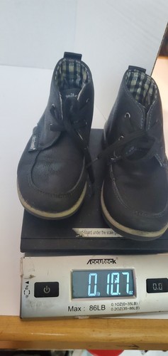 Akademiks Black Boots Size 10 Boys Plaid inside - Picture 7 of 7