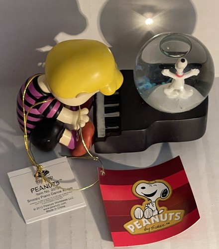 Westland Giftware Water Globe Statuina Arachidi Snoopy Piano Danza - Foto 7 di 18