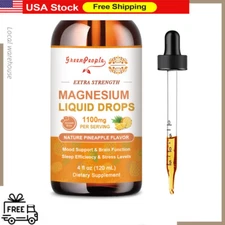 120ML Magnesium Liquid Drops Supports Mood & Brain Function Sleep Stress Health