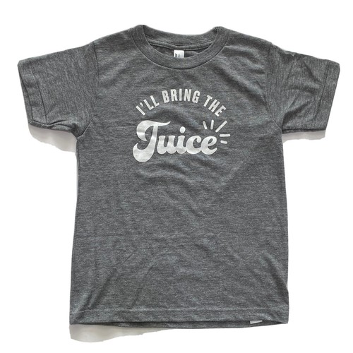 Kids Toddler T-Shirt Graphic Tee “I’ll Bring The Juice” Kids Size 6 Gray - Picture 2 of 7