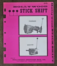 Original 1965 HOLLYWOOD STICK SHIFT Dealer Catalog Manual Automatic SHIFTERS vtg