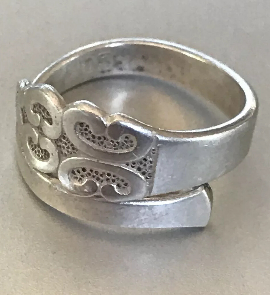 ヴィンテージ リング シルバーリング スプーンリング ロジャースブロス vintage silver スプーンリング ロジャーブロス 1847年 刻印