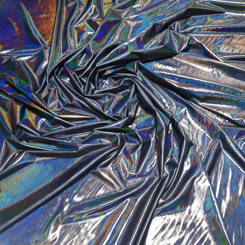IRIDESCENCE HOLOGRAM PU VINYL / 4-WAY STRETCH SPANDEX COSTUME DANCE FABRIC 54"W - Picture 88 of 120