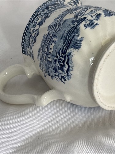 Vintage Enland Blue & White Creamer Milk Jug 9.5cm - Picture 10 of 10