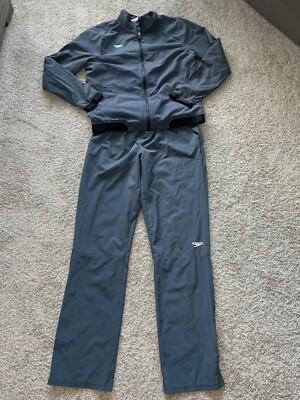 Speedo Mens Speedo Tracksuit Warm Up Full Zip Vented Size S