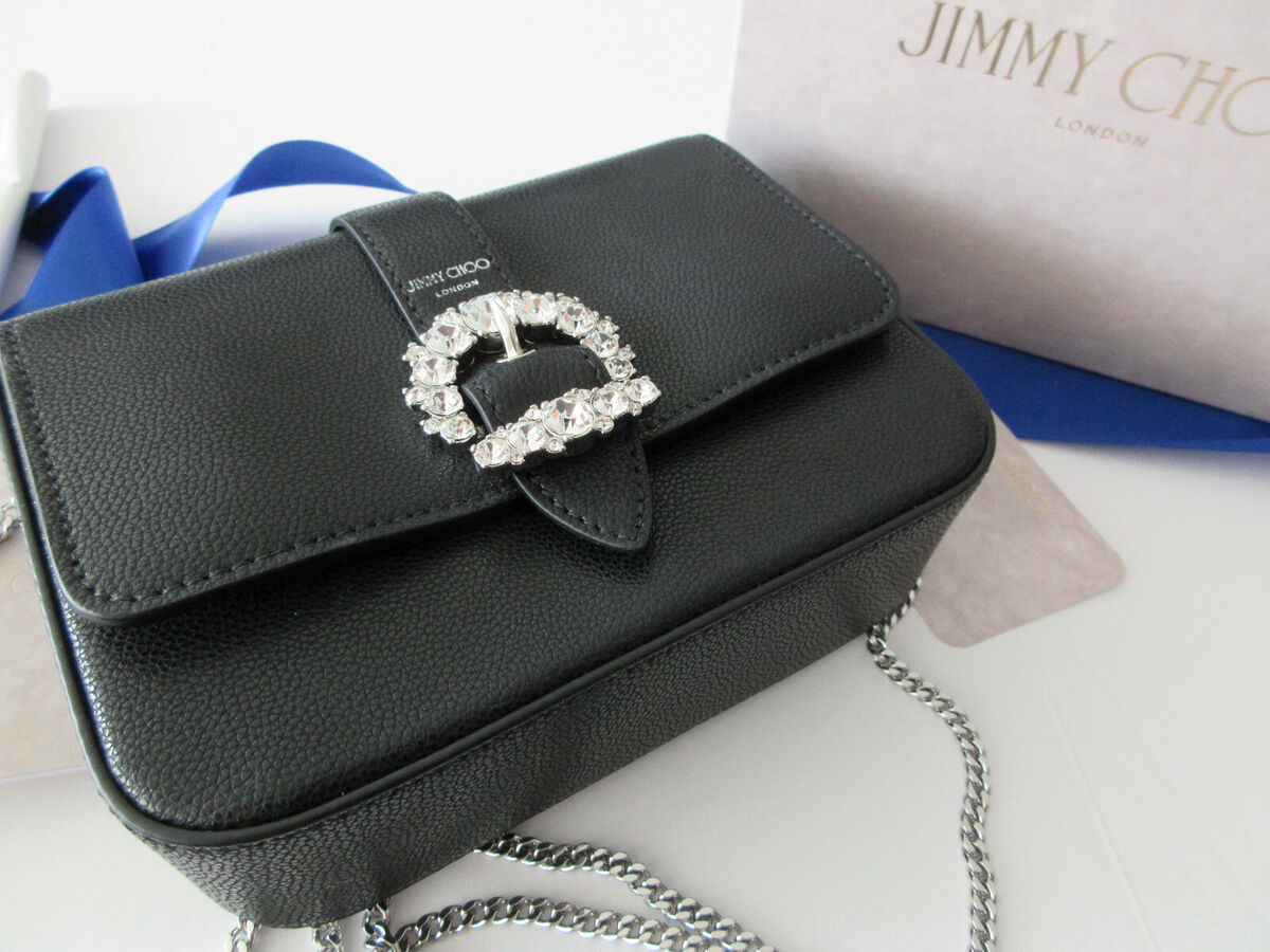 VIP SALE!!【JIMMY CHOO】CHERI CROSSBODY☆ポシェット☆ Jimmy Choo Cherie Small Leather Crossbody NEW WITH GIFT BOX