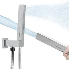 2 Settings Handheld Sprayer High-Pressure Shower Head with 59Inch Flexible Hose,