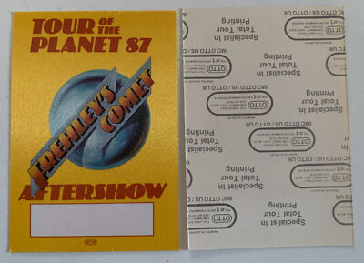 Ace Frehley Comet 1987 Tour Of The Planet Yellow After Show Backstage Pass