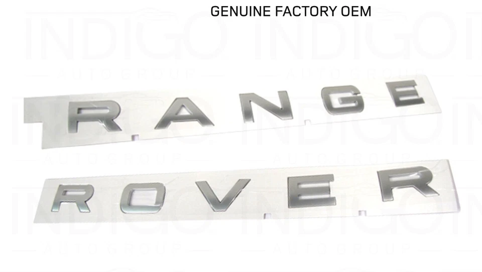 Range Rover L405 Hood Decal Sticker Lettering Emblem SILVER Genuine OEM 13~2016 - Image 2 of 2