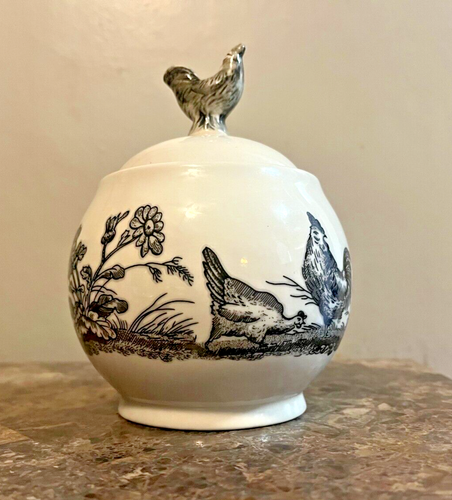 Vintage Kate Williams Winter Chickadee Cover candy dish Global Design Connection - Picture 3 of 7
