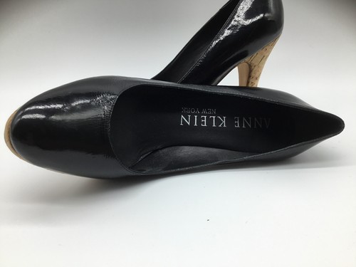 Zapatos de salón Anne Klein New York todo cuero negro plataforma tacón 6M altura 4,5" $159 - Imagen 2 de 10